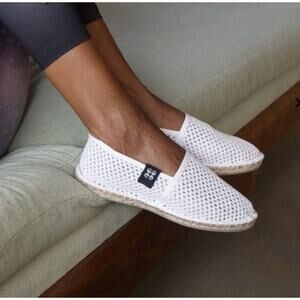 Art Of Soule Sokoa Espadrille Size 9 Crisp White Made In FRANCE